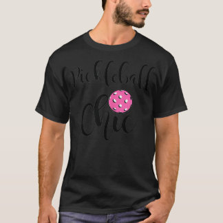Womens Pickleball Chic Retirement Gift Club T-Shirt