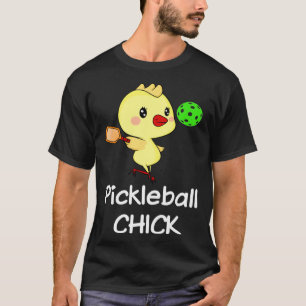 Womens Pickleball Chick Pickle Ball Cute T-Shirt