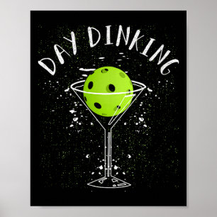 Womens pickleball player paddle outfit pickle ball poster