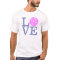 Women's Pickleball T-shirt: "LOVE" (Pink)