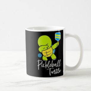 Womens pickleball turtle funny pickleball pun for coffee mug