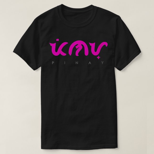 Womens Pinay Baybayin Filipino VNeck  T-Shirt (Design Front)