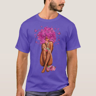 Womens Pink Black Women Breast Cancer Awareness Mo T-Shirt