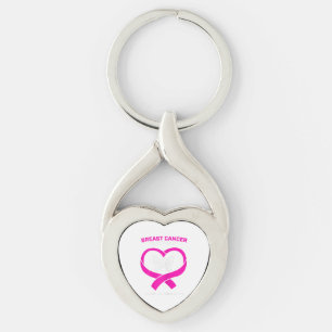 Womens Pink Breast Cancer Survivor Gifts Butterfly Key Ring