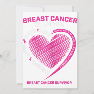 Womens Pink Breast Cancer Survivor Gifts Women Mum Announcement