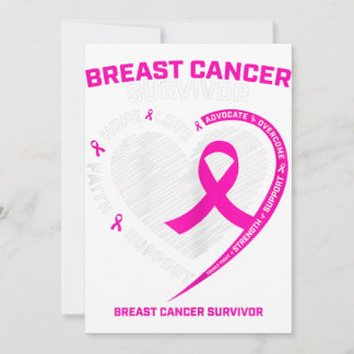 Womens Pink Breast Cancer Survivor Gifts Women Mum Announcement