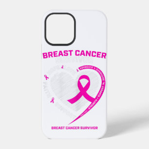 Womens Pink Breast Cancer Survivor Gifts Women Mum iPhone 12 Pro Case