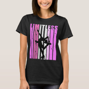 Womens Pink Limitless Ice Skating Birthday Inspiri T-Shirt