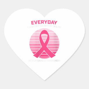 Womens Pink Loving Memory Daughter In Law Breast Heart Sticker