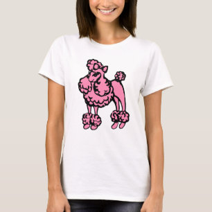 Women's Pink Poodle Nightgown T Shirt Gift