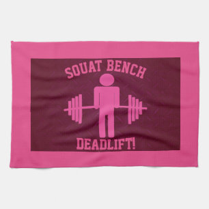 Women's Pink Weightlifting Gym Towel