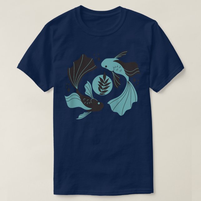 Womens Pisces Astrology Horoscope  Women Teens Bac T-Shirt (Design Front)