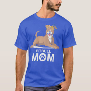 Womens Pitbull Mum  Funny Pit Bull Dog  T-Shirt