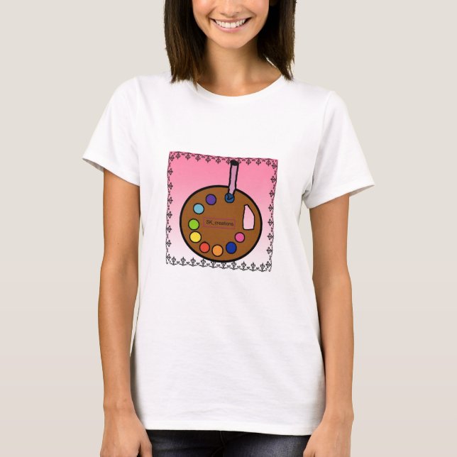 Women's plain logo t-shirt (Front)