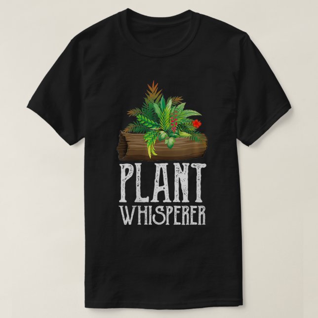 Womens Plant Whisperer  Houseplant Garden Gardener T-Shirt (Design Front)