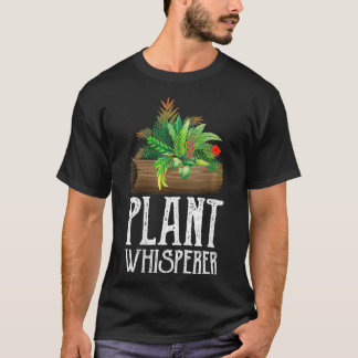Womens Plant Whisperer  Houseplant Garden Gardener T-Shirt