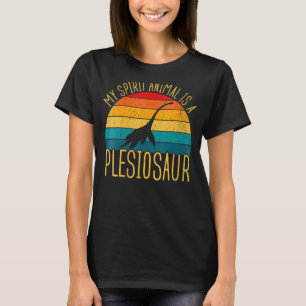Womens Plesiosaurus My Spirit Animal Dinosaur T-Shirt
