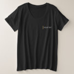 Womens Plus Size Tshirts Add Your Text Here Black<br><div class="desc">Womens Plus Size Tshirts Add Your Text Here Template Basic Black T-Shirt.</div>