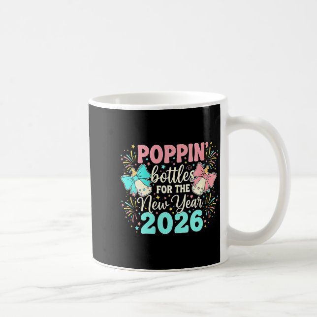 Womens Pn Bottles For The New Year Pregnancy Bow M Coffee Mug (Right)