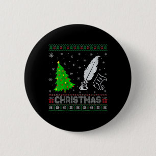 Womens Poetry Xmas Tree Lighting Ugly Christmas Sw 6 Cm Round Badge
