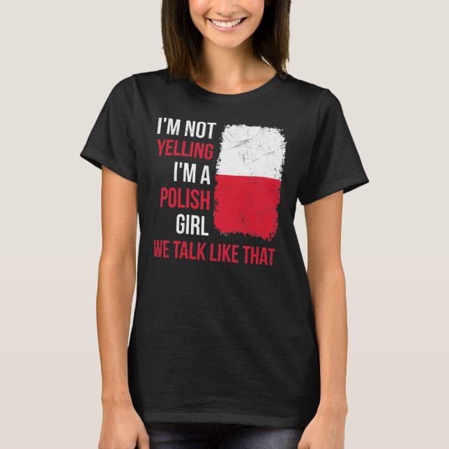 Womens Poland Pride Design for a Proud Polish T-Shirt (Front)
