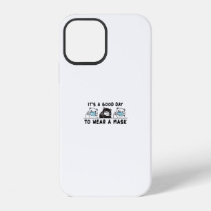 Womens Polar Bear Black Bear Wearing Face Mask iPhone 12 Case