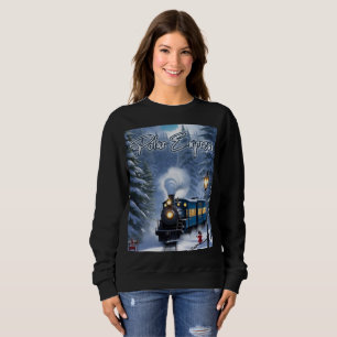 Women's Polar Express Sweatshirt - Train Graphic 