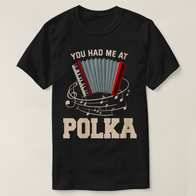 Womens Polka  Funny I Love Polka Music Polka Lover T-Shirt (Design Front)