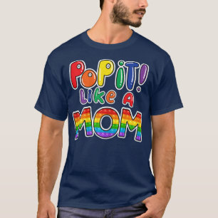 Womens Pop It like a Mom Of The Birthday Girl Or B T-Shirt