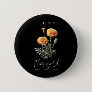 Womens Positive Quote Flower Birthday Floral Birth 6 Cm Round Badge