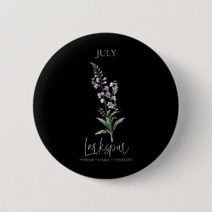 Womens Positive Quote Flower Birthday Floral Birth 6 Cm Round Badge