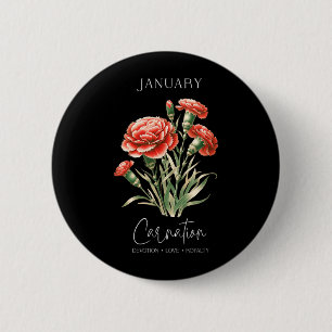 Womens Positive Quote Flower Birthday Floral Birth 6 Cm Round Badge