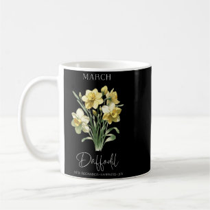 Womens Positive Quote Flower Birthday Floral Birth Coffee Mug