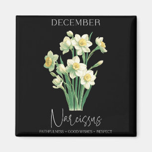 Womens Positive Quote Flower Birthday Floral Birth Magnet