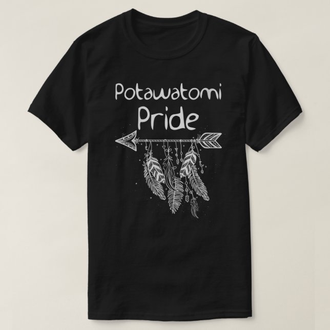 Womens Potawatomi Pride Native American Nice Gift  T-Shirt (Design Front)