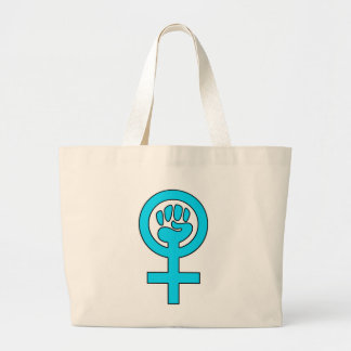 Women's Power Feminist Symbol Large Tote Bag