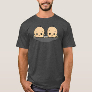 Womens Pregnancy Funny Twins Boy Baby T-Shirt