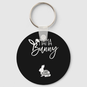 Womens Pregnant Easter Pregnancy Announcement Mama Key Ring