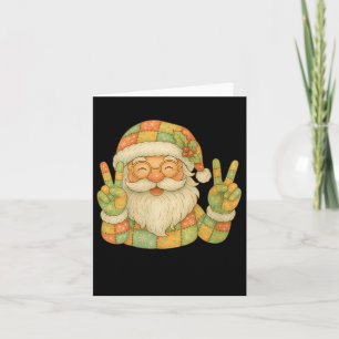 Womens Preppy Santa Christmas Crew 2025 Funny Fami Card