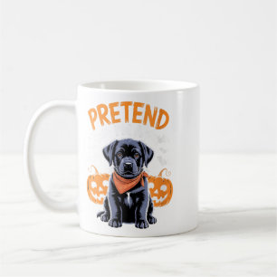 Womens Pretend A Black Labrador Halloween Dog Coffee Mug