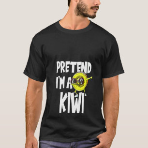 Womens Pretend I'm A Kiwi Halloween Costume Humou T-Shirt