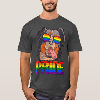 Womens Pride Month LGBT Biseual Bernese Mountain D T-Shirt