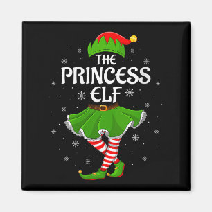Womens Princess Elf Christmas Family Girls Women E Magnet