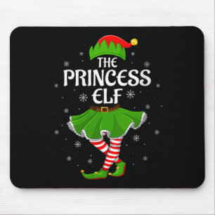 Womens Princess Elf Christmas Family Girls Women E Mouse Pad