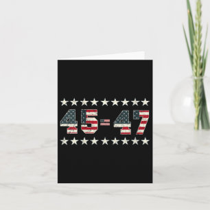 Womens Pro Trump 2024 45th Potus 45=47 President 2 Card