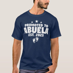 Womens Promoted To Abuela 2023 Spanish Grandmother T-Shirt