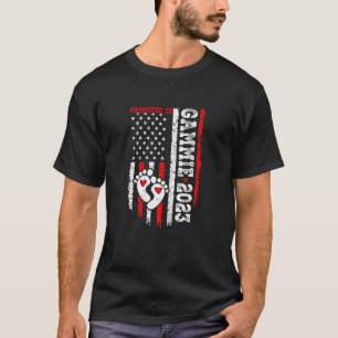 Womens Promoted To Gammie Est 2023 Vintage New Mum T-Shirt