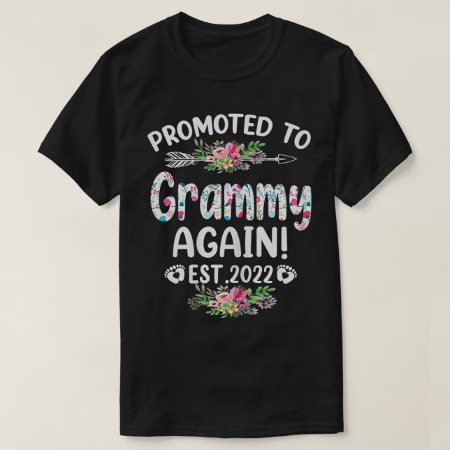 Womens Promoted To Grammy Again 2022 Mother's Day  T-Shirt (Design Front)