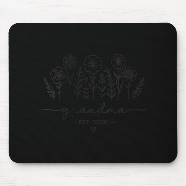 Womens Promoted To Grandma 2026 New Grandma Est 20 Mouse Pad (Front)