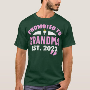 Womens Promoted To Grandma Est 2022 Cute New Grand T-Shirt